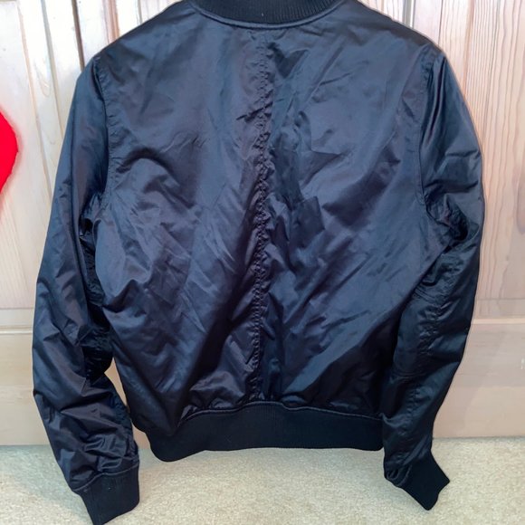 NWOT! American Eagle - Black Bomber Jacket - Picture 2 of 3